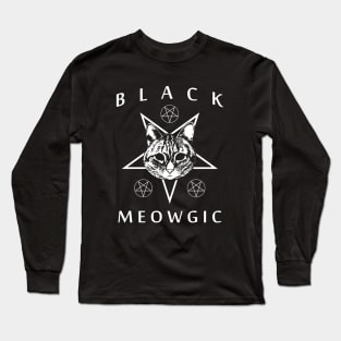 Black Meowgic Long Sleeve T-Shirt